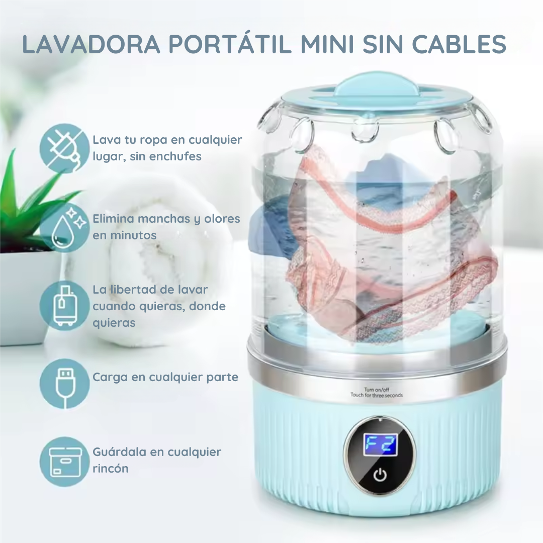 Mini Lavadora Portátil