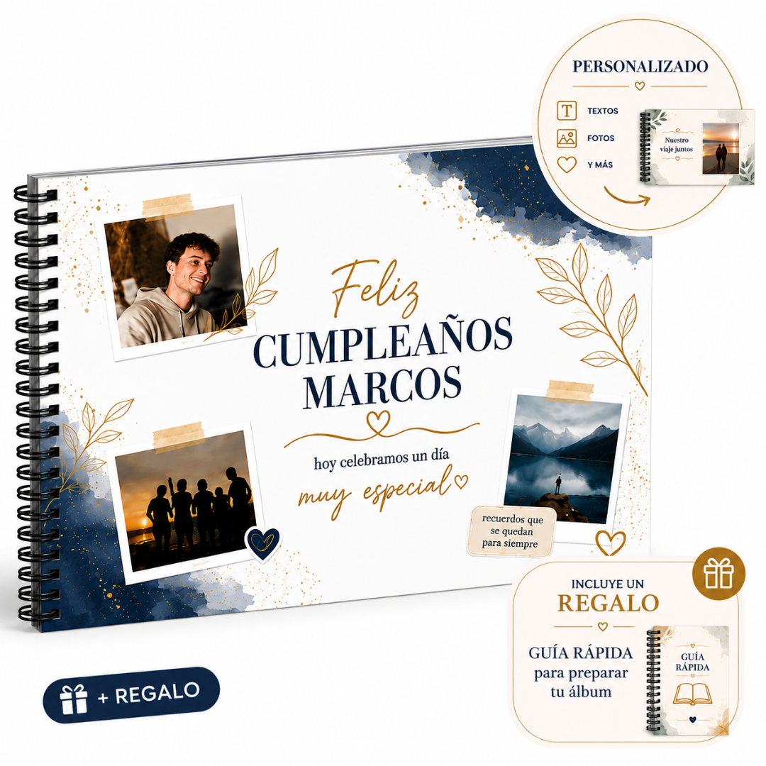 Álbum Imprimible Feliz Cumpleaños