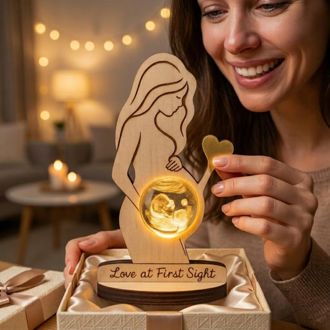 Esfera Personalizable con la Ecografía de tu Bebé