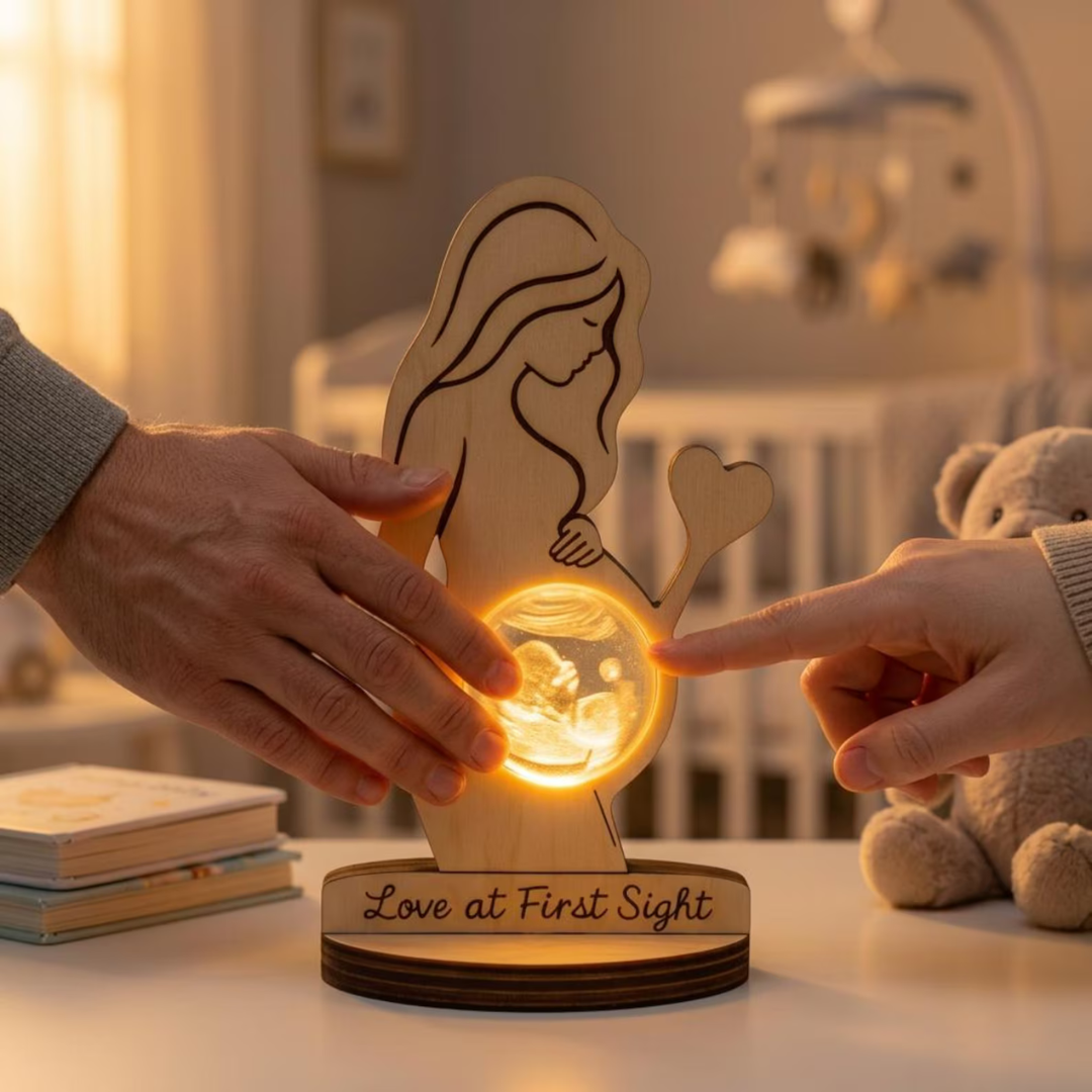 Esfera Personalizable con la Ecografía de tu Bebé
