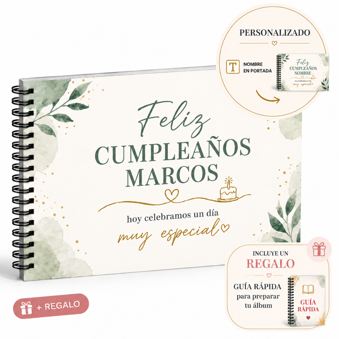 Álbum Imprimible Feliz Cumpleaños